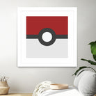 Pokeball by Proper Ganders on GIANT ART - red vector illustration