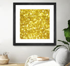 Glam gold bokeh glitter by dushan Medich on GIANT ART - yellow digital painting