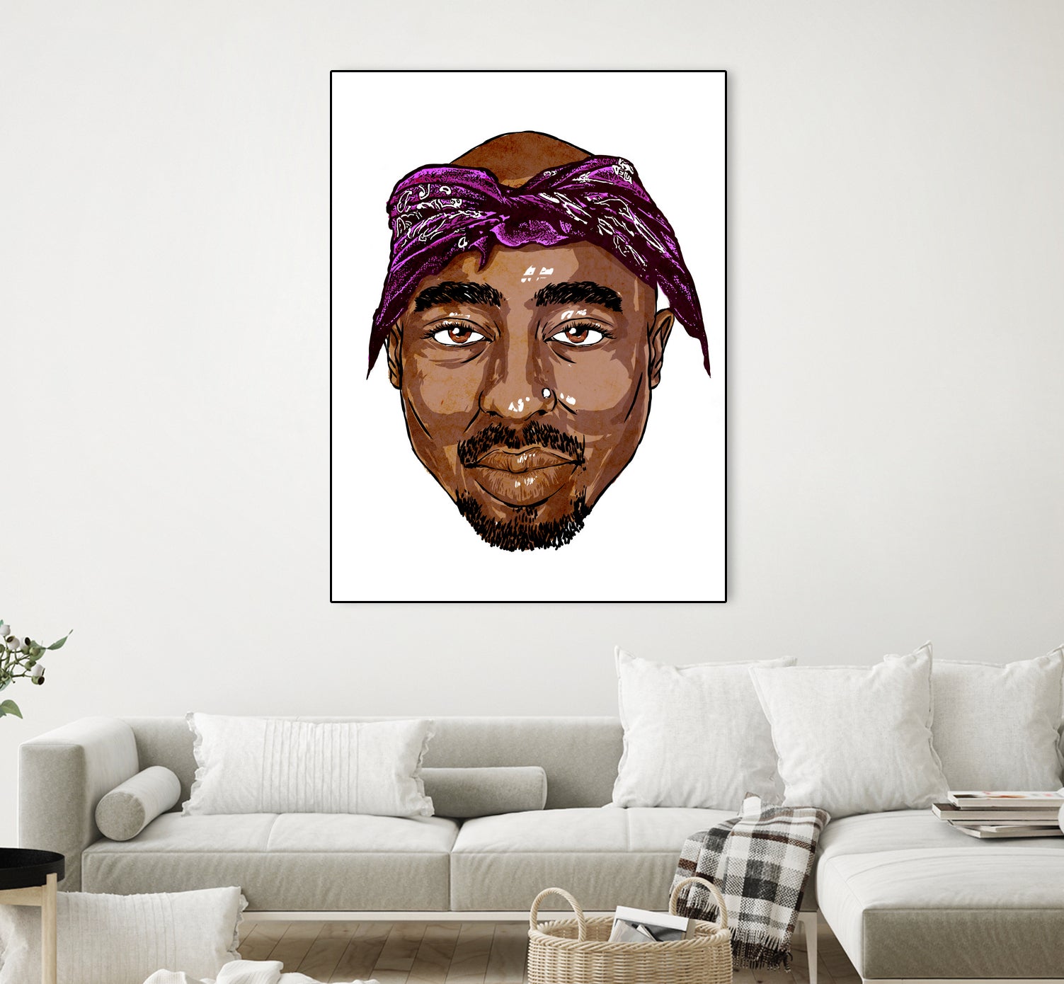 2Pac by Delano Limoen on GIANT ART - brown digital painting