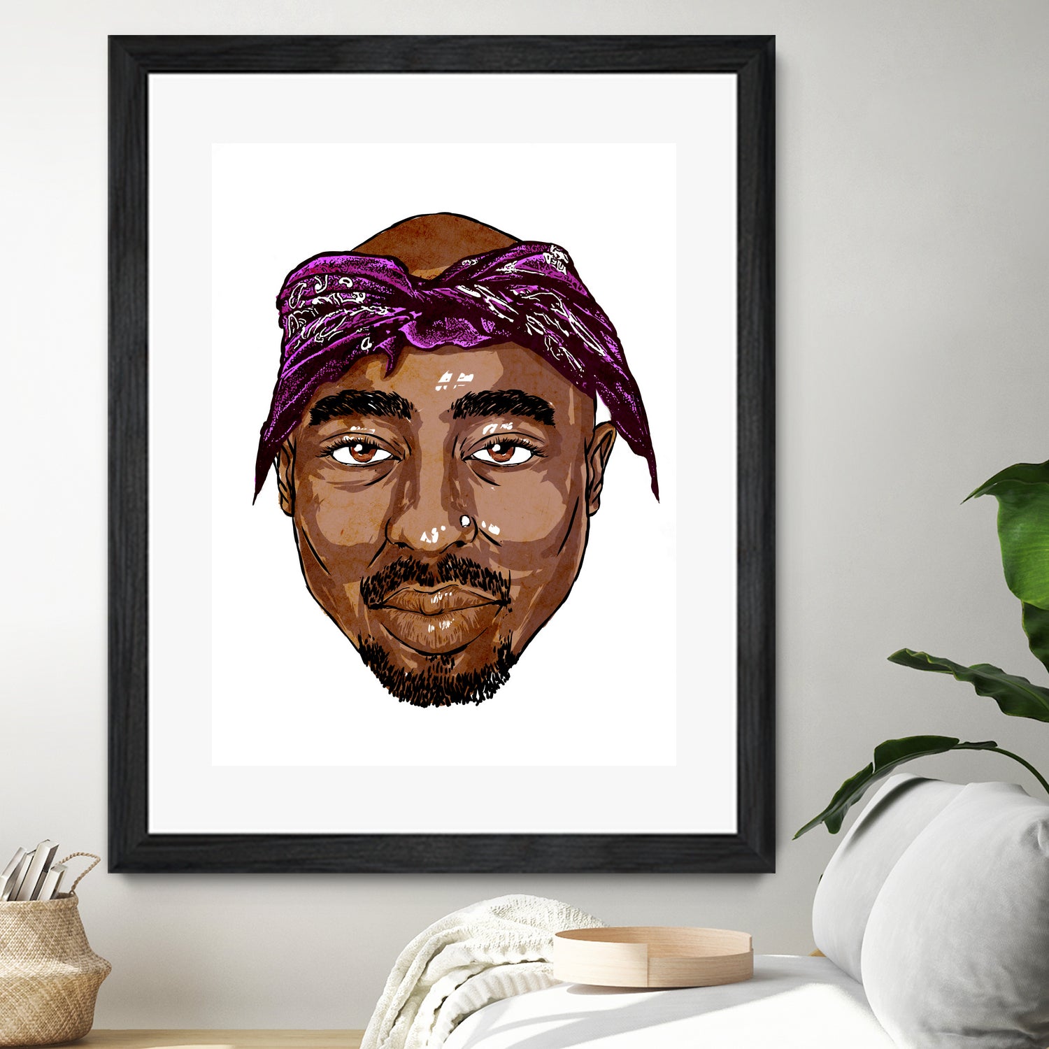 2Pac by Delano Limoen on GIANT ART - brown digital painting