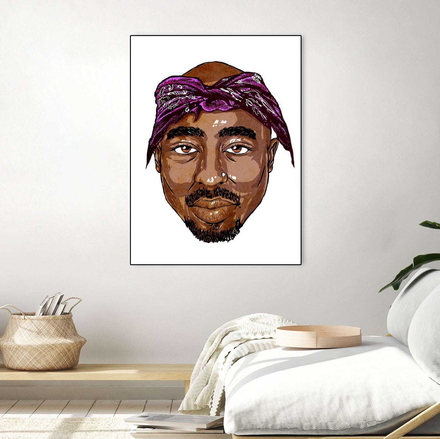 2Pac by Delano Limoen on GIANT ART - brown digital painting