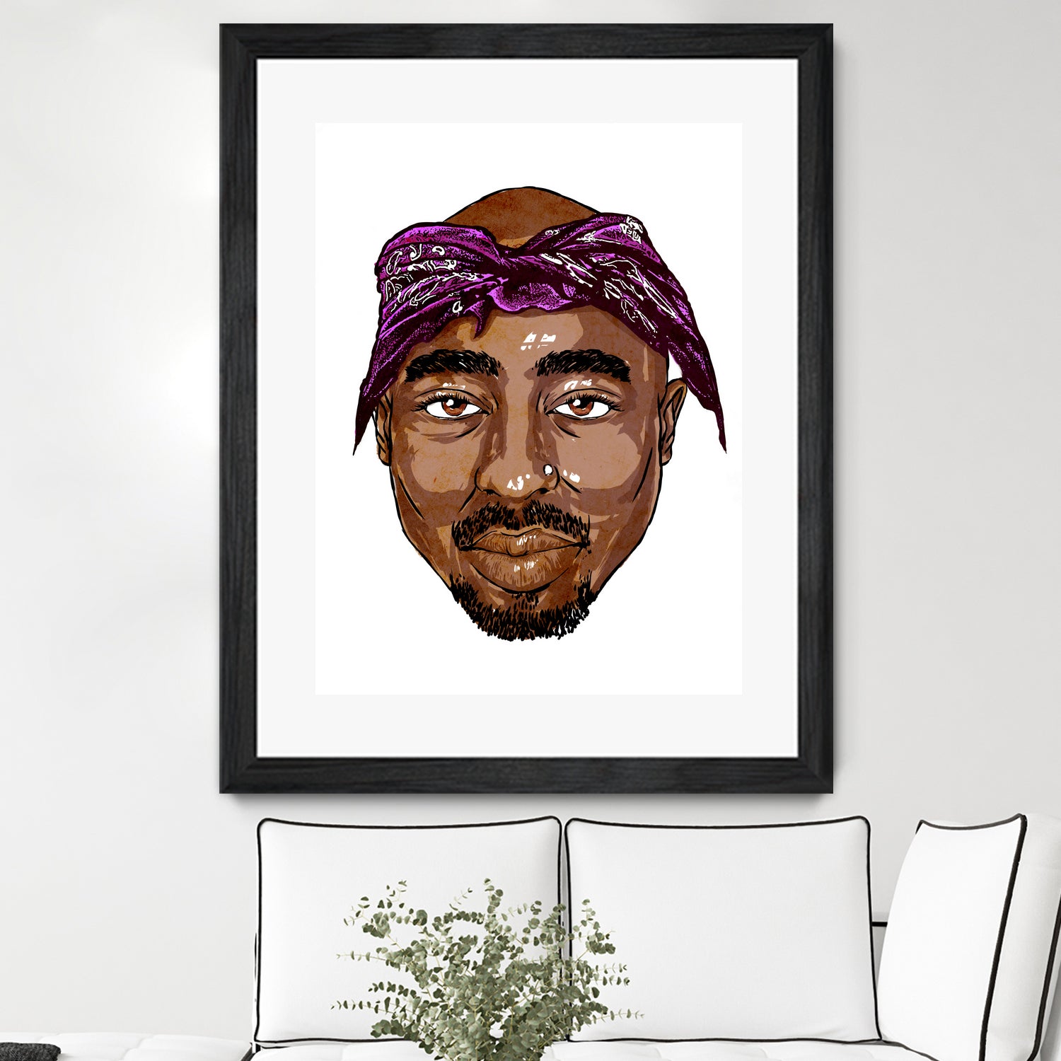 2Pac by Delano Limoen on GIANT ART - brown digital painting