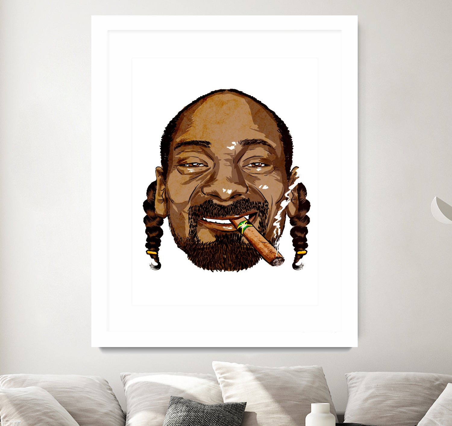 Snoop Dogg by Delano Limoen on GIANT ART - brown digital painting