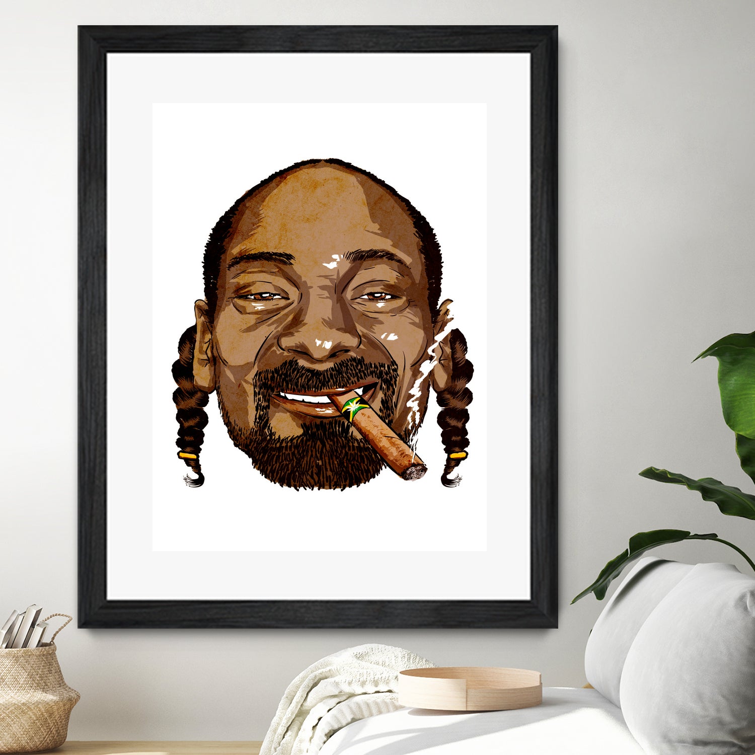 Snoop Dogg by Delano Limoen on GIANT ART - brown digital painting