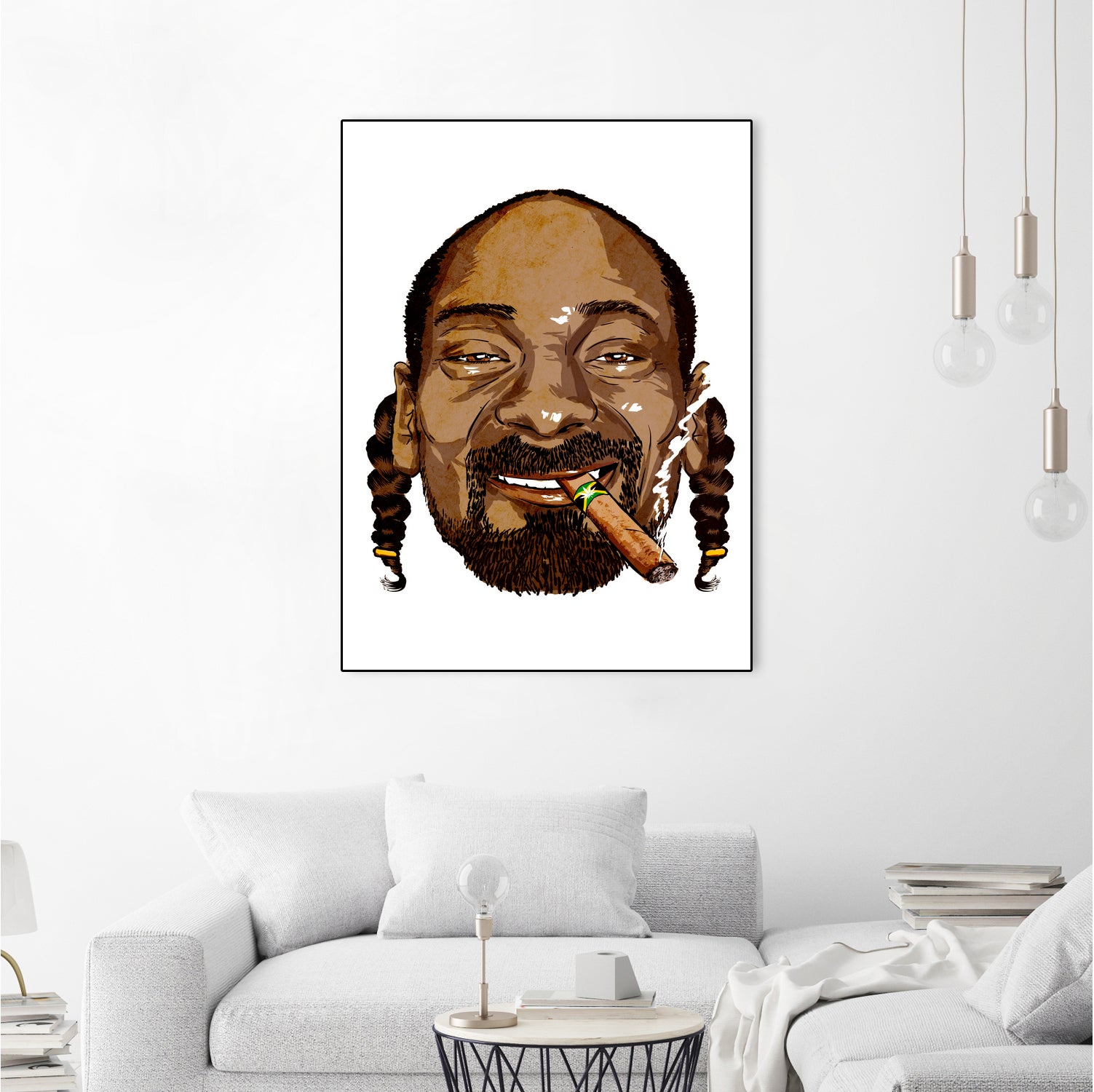 Snoop Dogg by Delano Limoen on GIANT ART - brown digital painting