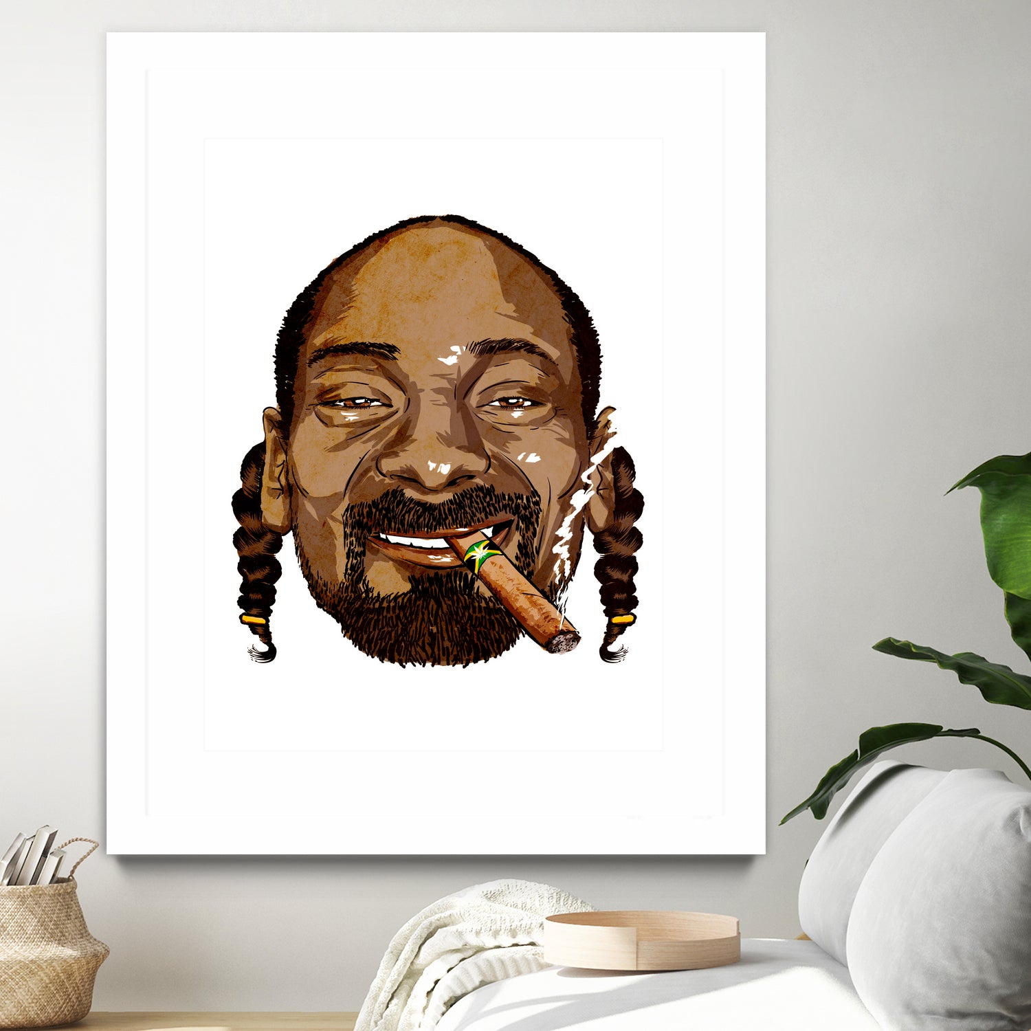 Snoop Dogg by Delano Limoen on GIANT ART - brown digital painting