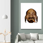 Snoop Dogg by Delano Limoen on GIANT ART - brown digital painting