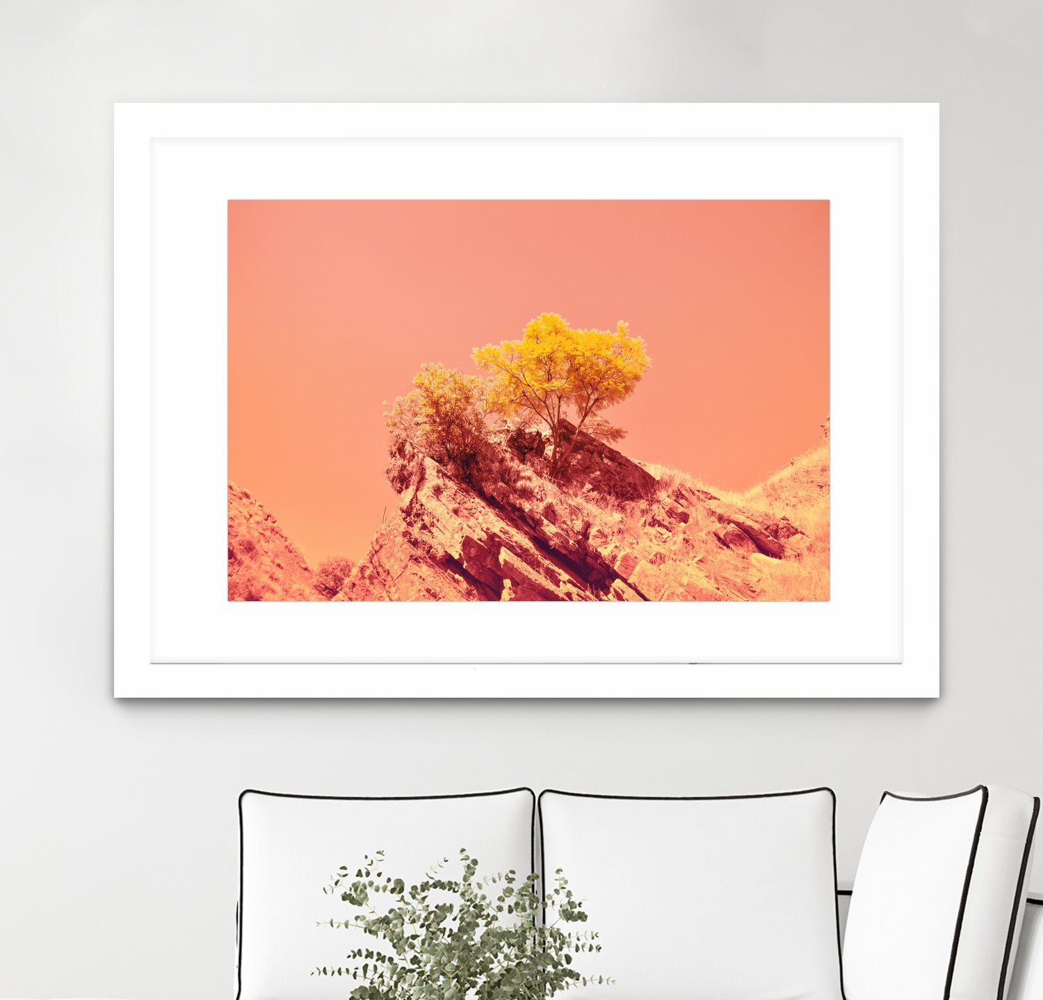 Tree on Mars? by #Bizzartino by Edu Al Peirano on GIANT ART - orange digital painting