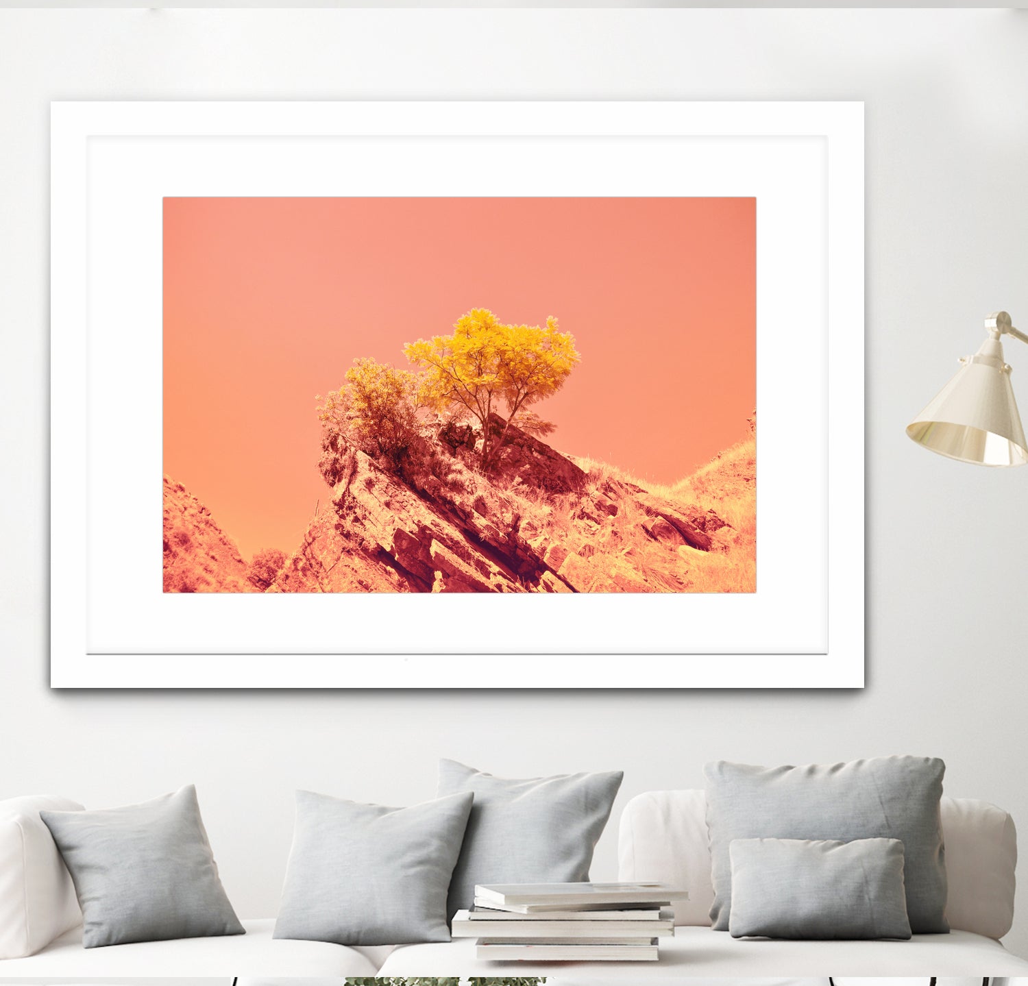 Tree on Mars? by #Bizzartino by Edu Al Peirano on GIANT ART - orange digital painting