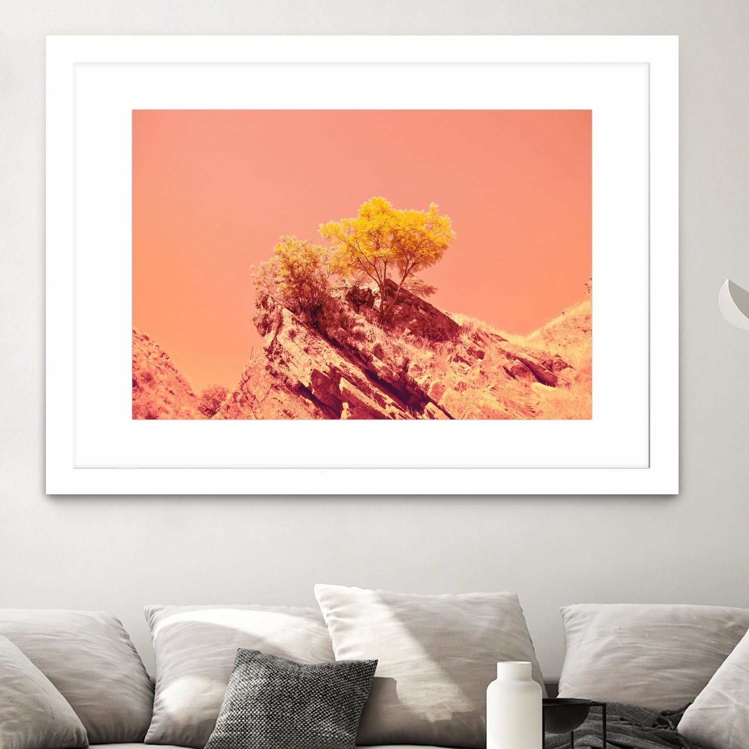 Tree on Mars? by #Bizzartino by Edu Al Peirano on GIANT ART - orange digital painting