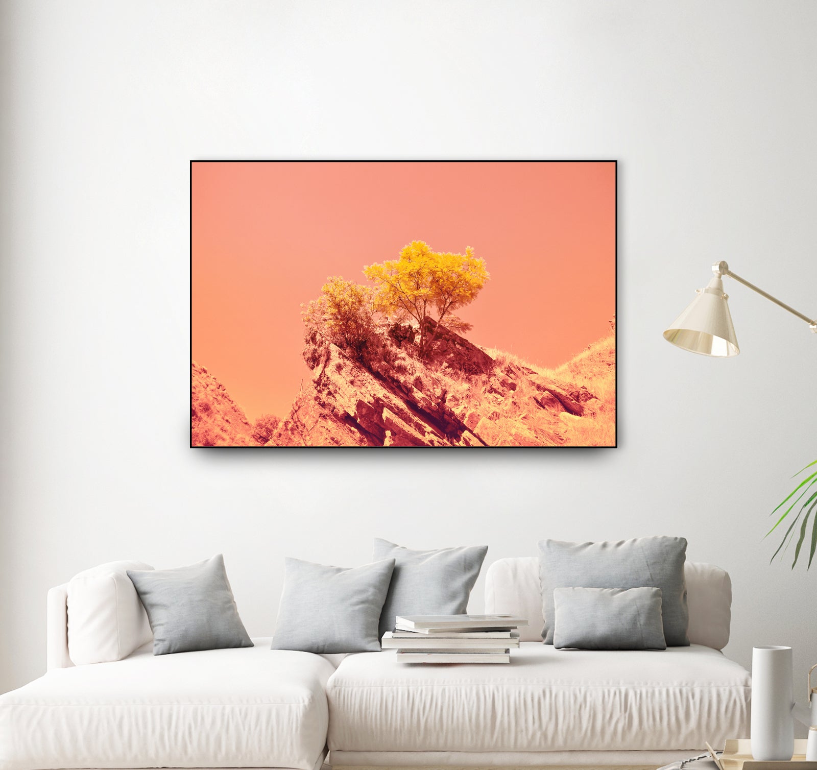 Tree on Mars? by #Bizzartino by Edu Al Peirano on GIANT ART - orange digital painting