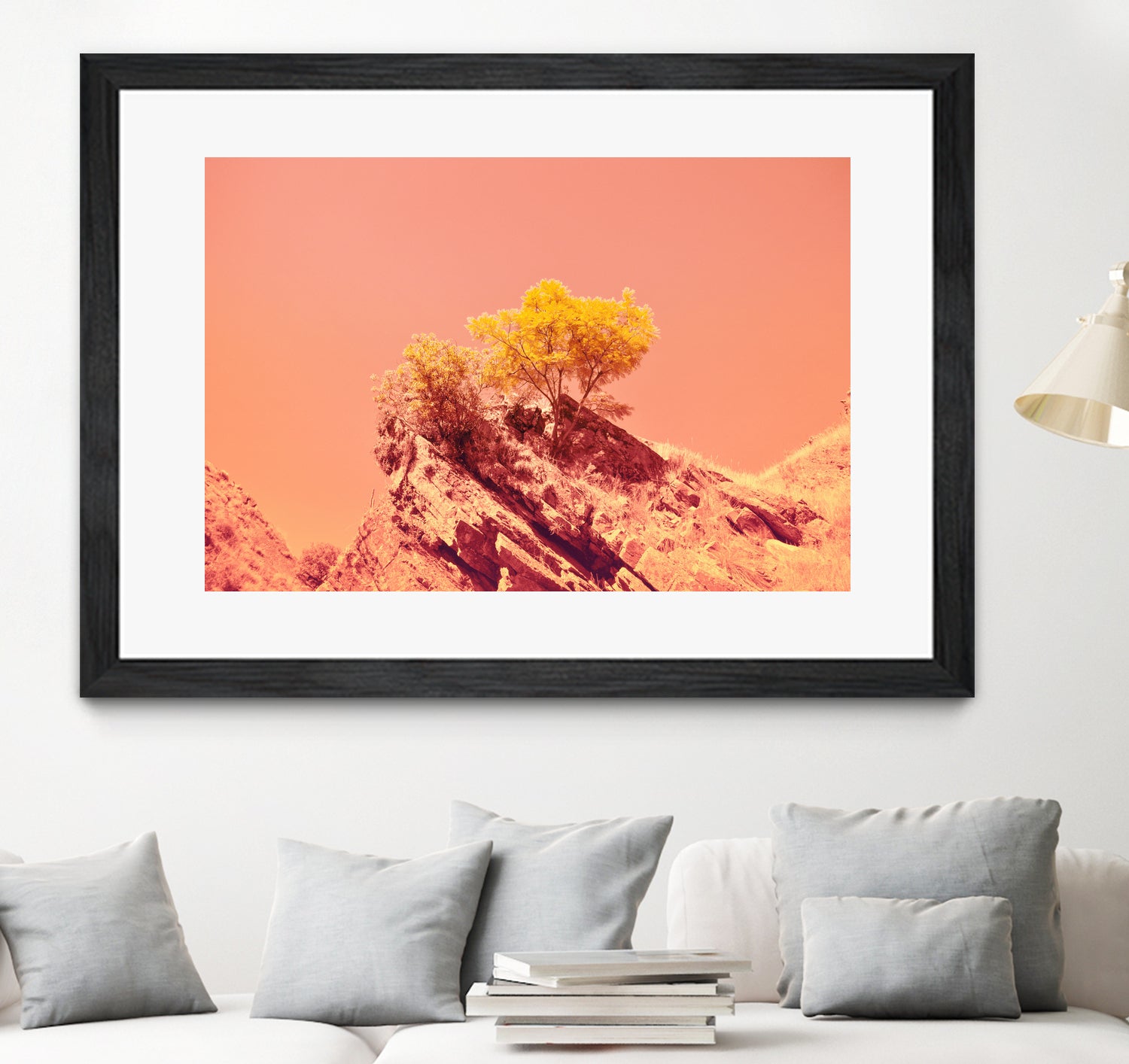 Tree on Mars? by #Bizzartino by Edu Al Peirano on GIANT ART - orange digital painting