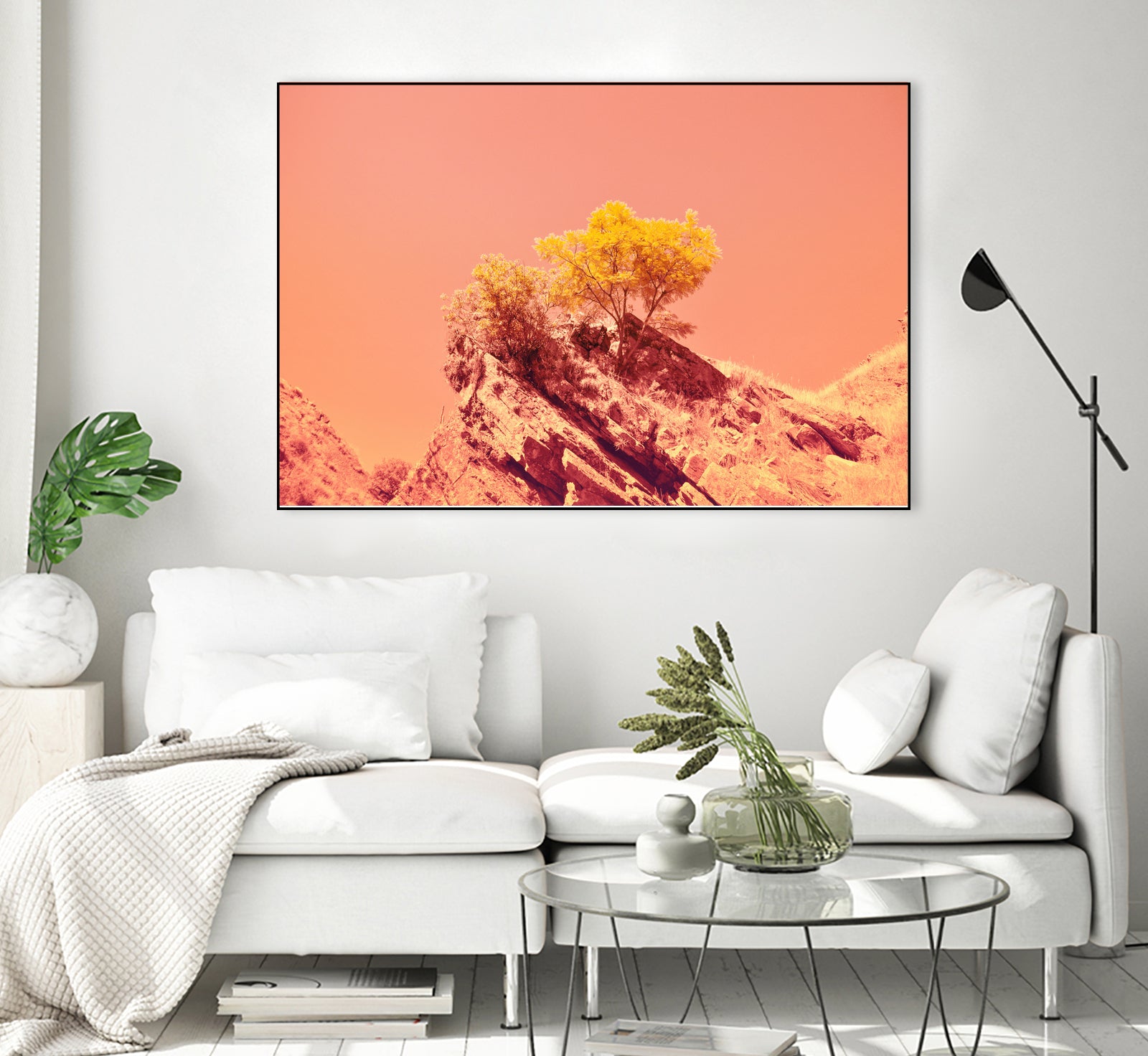 Tree on Mars? by #Bizzartino by Edu Al Peirano on GIANT ART - orange digital painting