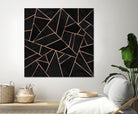 Velvet Black & Rose Gold by Elisabeth Fredriksson on GIANT ART - black digital painting