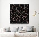 Velvet Black & Rose Gold by Elisabeth Fredriksson on GIANT ART - black digital painting