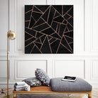 Velvet Black & Rose Gold by Elisabeth Fredriksson on GIANT ART - black digital painting