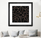 Velvet Black & Rose Gold by Elisabeth Fredriksson on GIANT ART - black digital painting