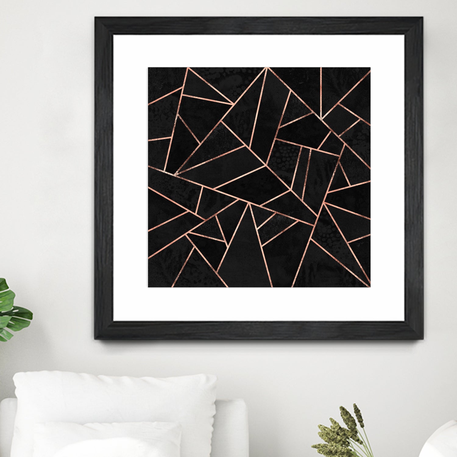 Velvet Black & Rose Gold by Elisabeth Fredriksson on GIANT ART - black digital painting