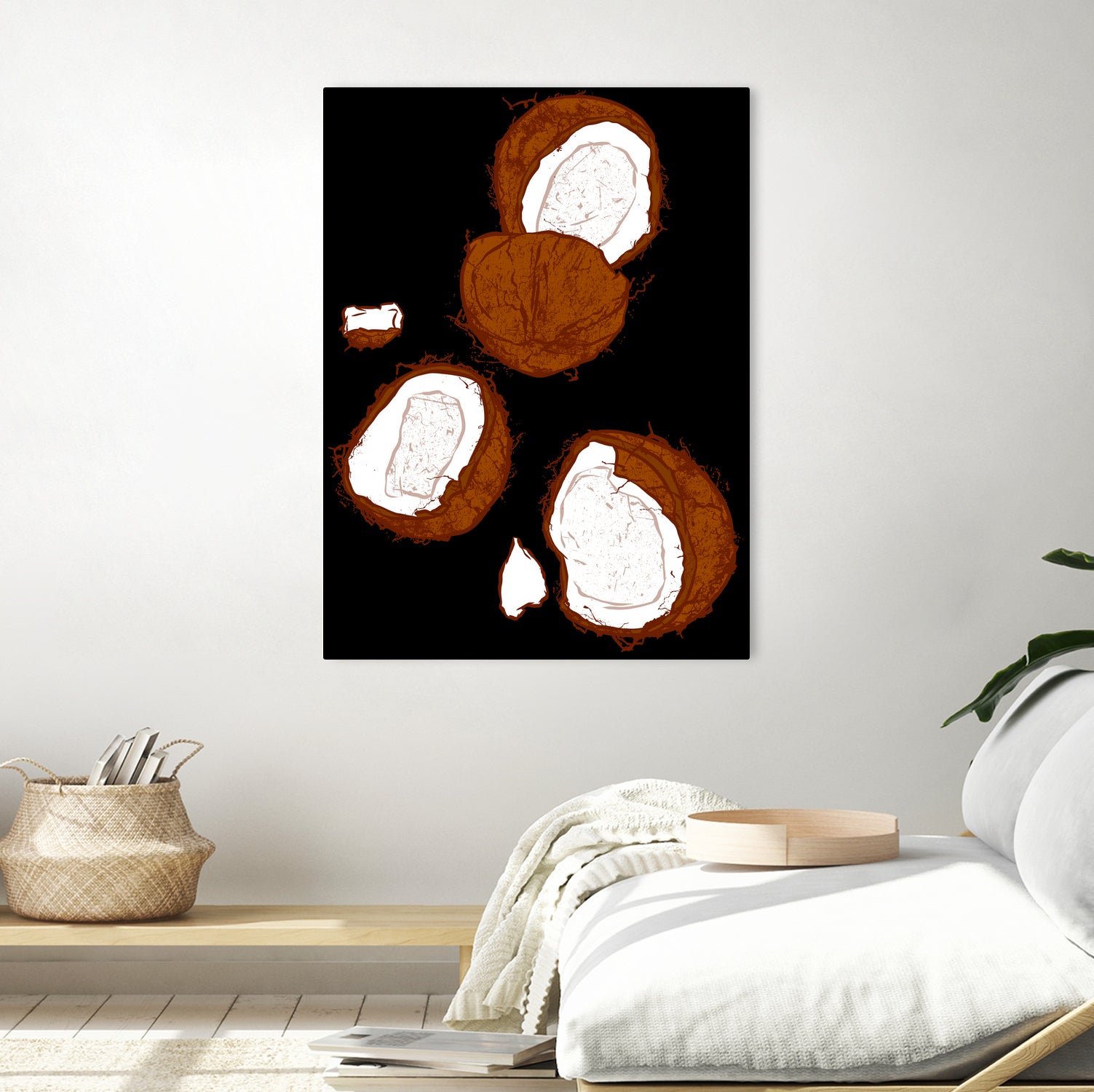 Coconut by Evgenia Chuvardina on GIANT ART - pink digital painting