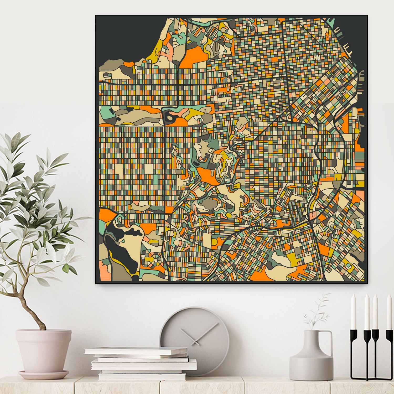 San Francisco by Jazzberry Blue on GIANT ART - black vector illustration