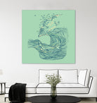 Ocean Breath by ChalermPhol Harnchakkham on GIANT ART - blue digital drawing