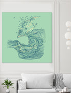 Ocean Breath by ChalermPhol Harnchakkham on GIANT ART - blue digital drawing