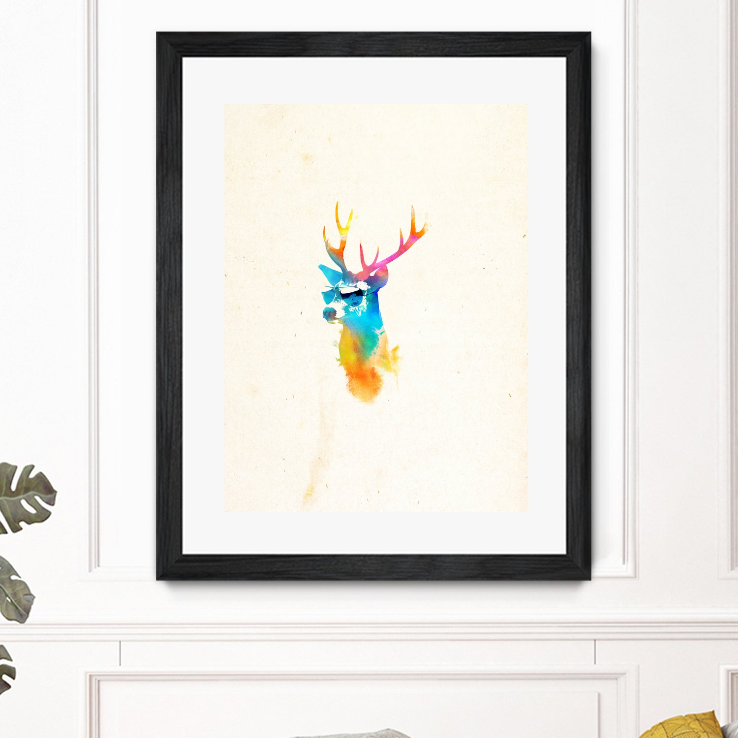 Sunny Stag by Robert Farkas on GIANT ART - orange digital painting