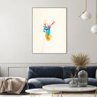 Sunny Stag by Robert Farkas on GIANT ART - orange digital painting