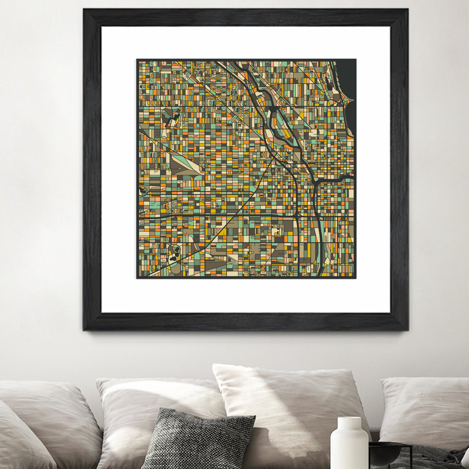 Chicago by Jazzberry Blue on GIANT ART - black vector illustration