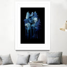 Winter wolf by Robert Farkas on GIANT ART - blue digital painting