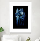 Winter wolf by Robert Farkas on GIANT ART - blue digital painting