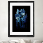 Winter wolf by Robert Farkas on GIANT ART - blue digital painting