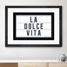 La Dolce Vita by Art Frankenberg on GIANT ART - white typography