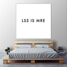 Less is more - White by Dominique Van Roey on GIANT ART - white typography