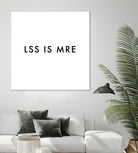 Less is more - White by Dominique Van Roey on GIANT ART - white typography