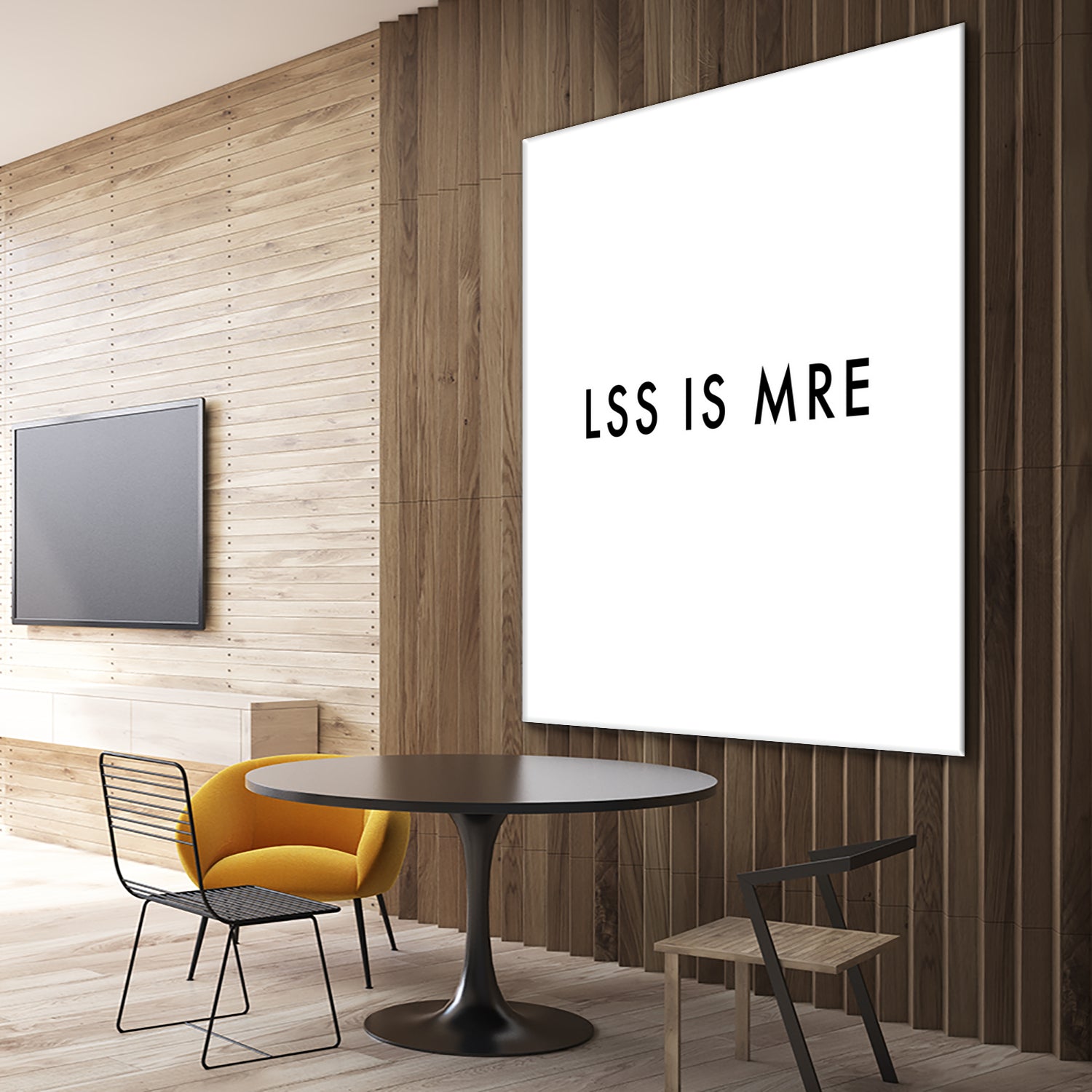 Less is more - White by Dominique Van Roey on GIANT ART - white typography