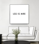 Less is more - White by Dominique Van Roey on GIANT ART - white typography