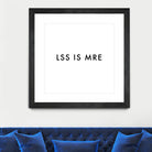 Less is more - White by Dominique Van Roey on GIANT ART - white typography