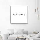 Less is more - White by Dominique Van Roey on GIANT ART - white typography