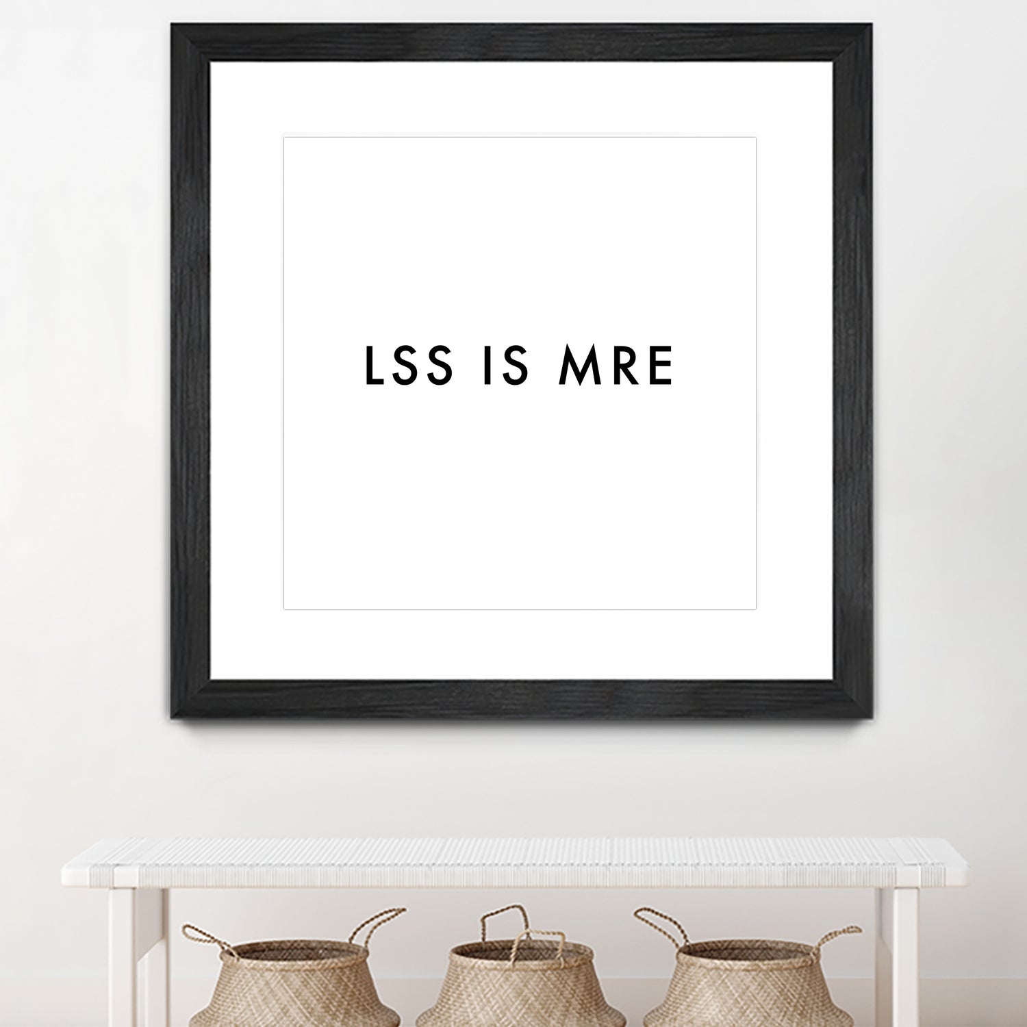 Less is more - White by Dominique Van Roey on GIANT ART - white typography