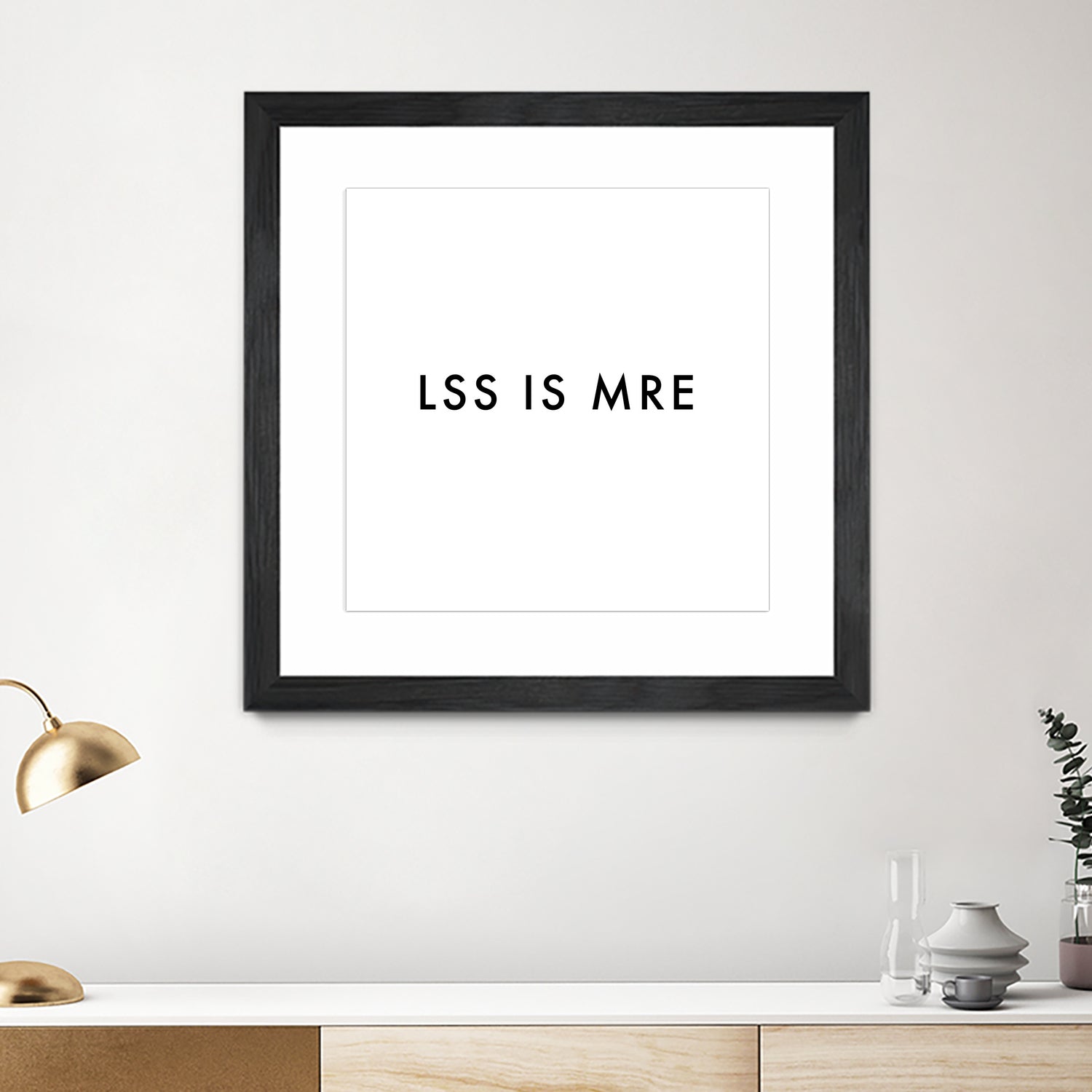 Less is more - White by Dominique Van Roey on GIANT ART - white typography