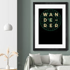 Wanderer by Magdalena Mikos on GIANT ART - white typography