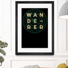 Wanderer by Magdalena Mikos on GIANT ART - white typography