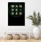 Wanderer by Magdalena Mikos on GIANT ART - white typography