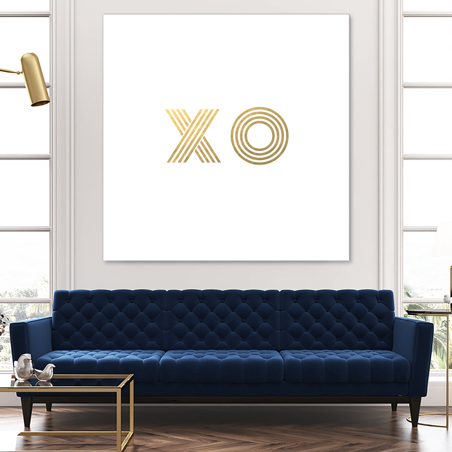 XO gold - minimal by Gale Switzer on GIANT ART - white typography