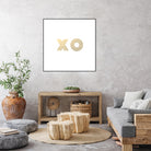 XO gold - minimal by Gale Switzer on GIANT ART - white typography