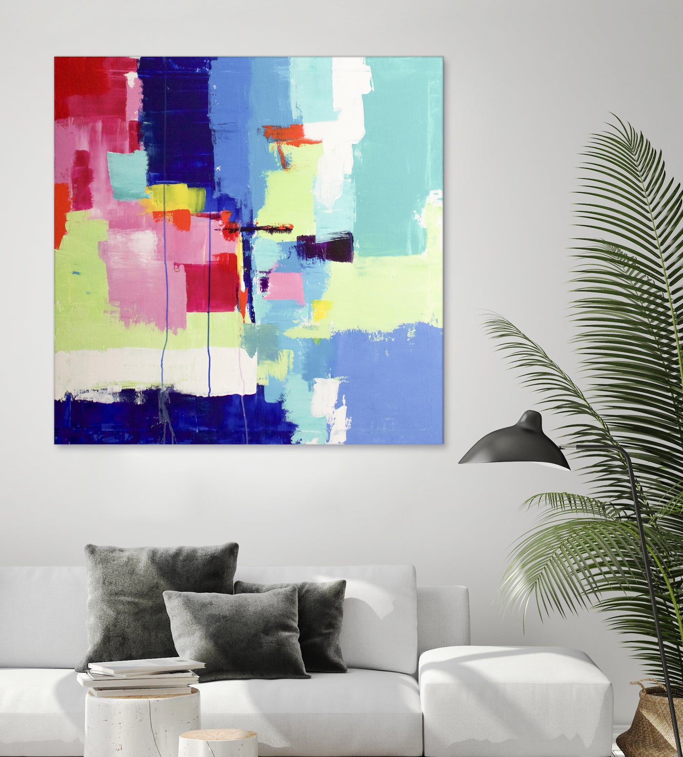 The Colors Life II by Fran Rosado on GIANT ART - white mixed media