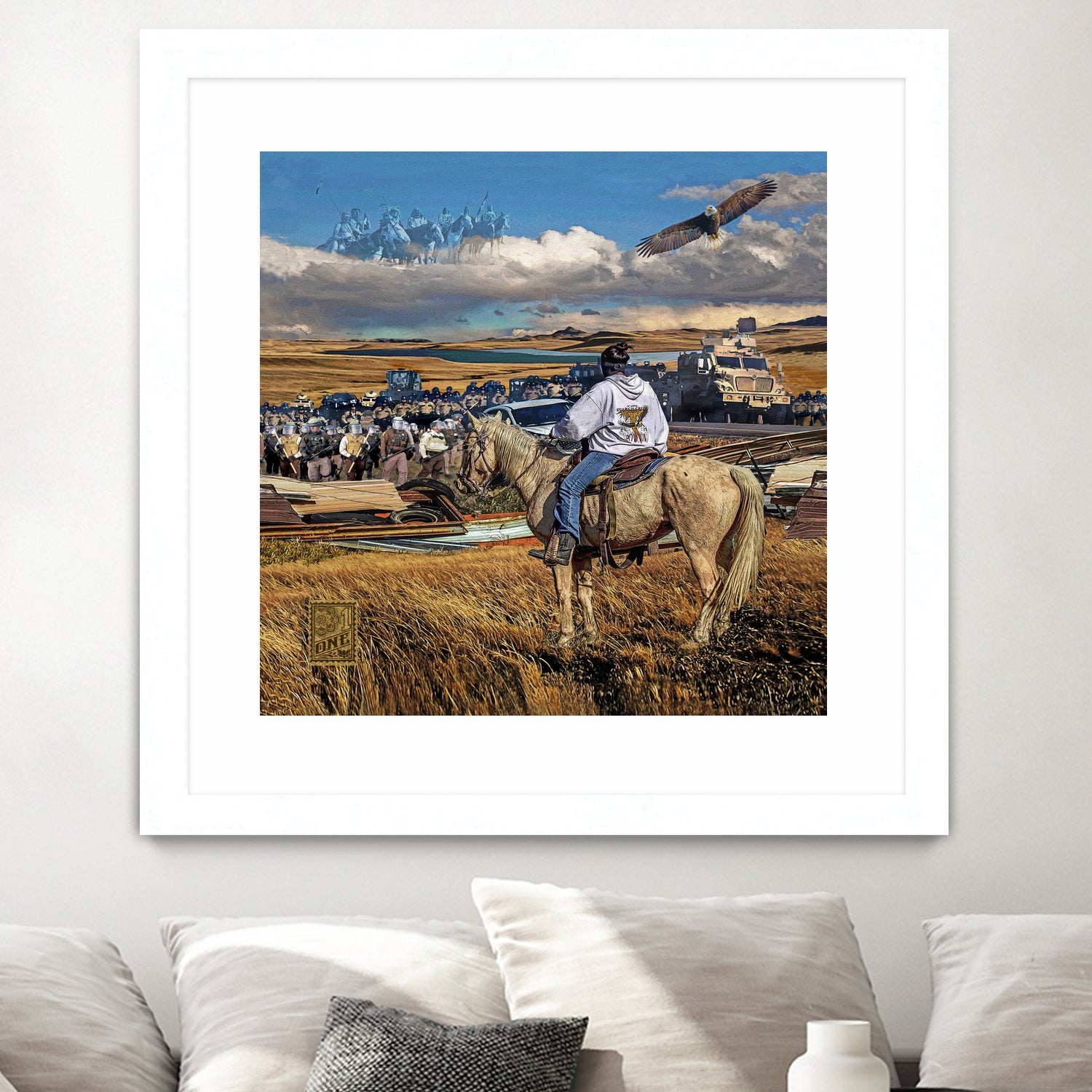 Dakota Access Pipeline Water Protector by Gregory Dampier on GIANT ART - brown digital painting