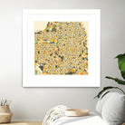 San Francisco map by Jazzberry Blue on GIANT ART - pink vector illustration