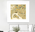 San Diego Map by Jazzberry Blue on GIANT ART - orange vector illustration